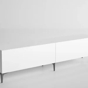 Snabb frakt Elspet Tv-bänk 200 cm Vit - Möbler