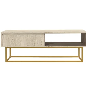 Fynd Laxus Soffbord 120 cm Beige - Möbler