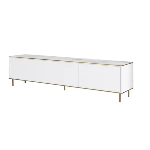 Handla nu Imaj Tv-bänk 180 cm Vit marmor/Guld - Möbler