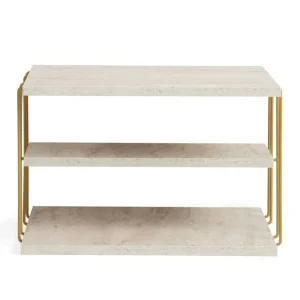 Nyhet Lifon Sidobord 50 cm Guld/Marmor - Möbler