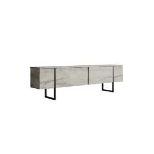 Luxe Tv-bänk 180 cm Beige/Svart - Möbler Billigare