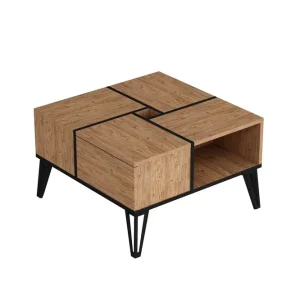Masaaki Soffbord 72 cm Brun/Svart - Möbler Billig