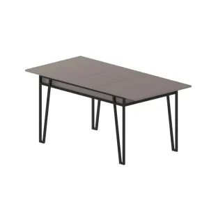 Säker betalning Matbord Kavilash 132 cm Rektangulär Brun - Möbler