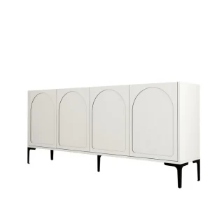 Populär Hazim Konsollbord 180 cm Cream/Svart - Möbler