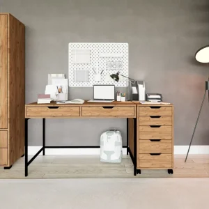 Atlas Skrivbord 55x160 cm Brun - Möbler Premium