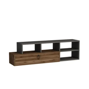 Durusu Tv-bänk 120 cm Ljusbrun/Antracit - Möbler Fynd
