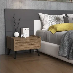 Billigare Elspet Sängbord 60 cm Valnöt - Möbler