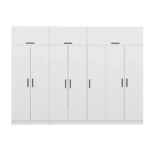 Rea Fruitland Garderob 315x255 cm Vit - Förvaring