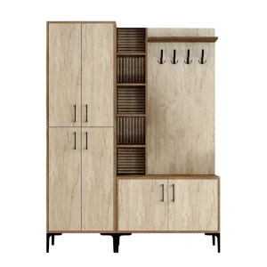Sista chansen Schmida Hallmöbelset Valnöt/Beige - Möbler