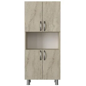 Högskåp Badrum Huette Beige - Förvaring Outlet