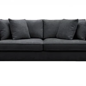 Rabatt Scandinavian Choice Rossita 3-sits Djup Soffa i Chenille Svart - Möbler