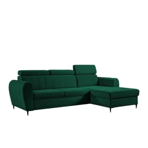 Hoffman Soffa med Divan 3-sits Grön - Möbler Fynd