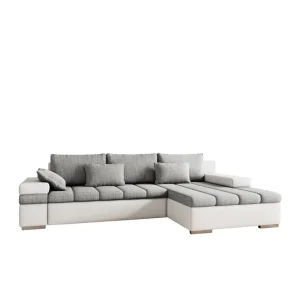 Sänkt pris Naoma Soffa med Divan 3-sits Vit/Ljusgrå - Möbler