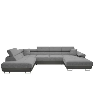 Gabina Soffa med Divan och Schäslong 4-sits Beige/Grå - Möbler Endast denna vecka