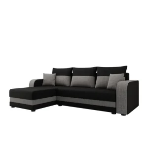 Hewlet Soffa med Divan 3-sits Svart/Grå - Möbler Rea