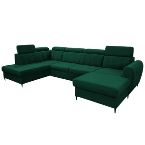 Begränsad tid Hoffman Soffa med Divan och Schäslong 4-sits Grön - Möbler