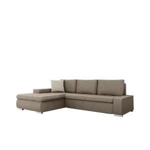 Cerys Soffa med Divan 3-sits Brun/Beige - Möbler Lågt pris