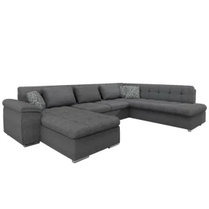 Majestic Furniture Dynir Soffa med Divan och Schäslong 4-sits Mörkgrå/Ljusgrå - Möbler Reapris