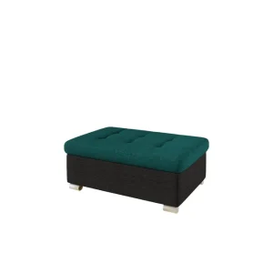 Majestic Furniture Dynir Fotpall 70 cm Svart/Grön - Möbler Premium