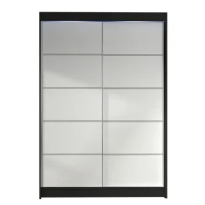 Liverpool Garderob 120x200 cm Vit/Svart - Förvaring risnedsättning