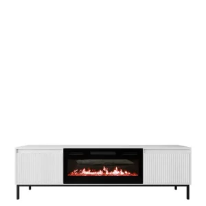 Bjurholm Tv-bänk 174 cm Vit - Möbler Erbjudande